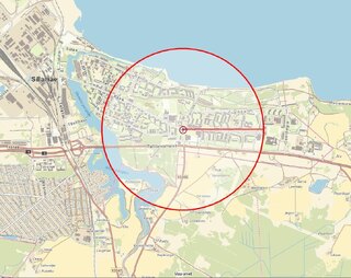 Droonide keeluala Sillamäel (Foto: Transpordiamet)