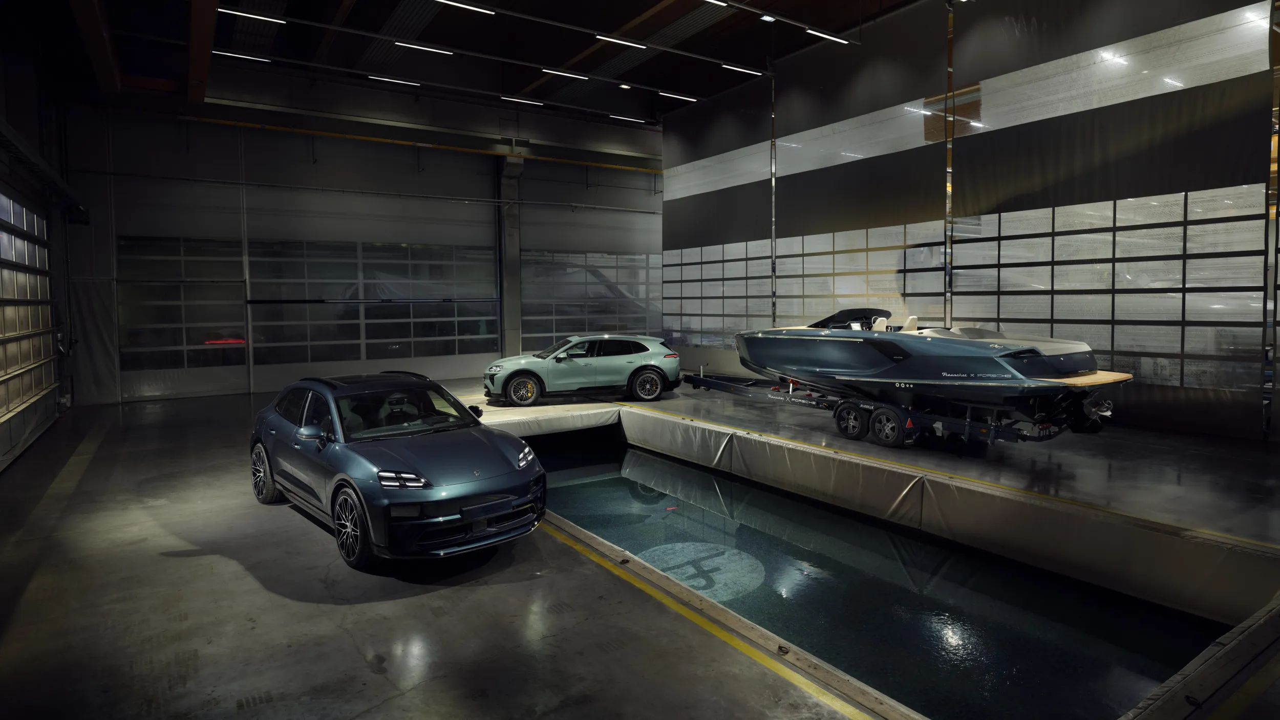 Porsch Macan Turbo Concept Lago, Frauscher x Porsche 790 Spectre @ boot Düsseldorf