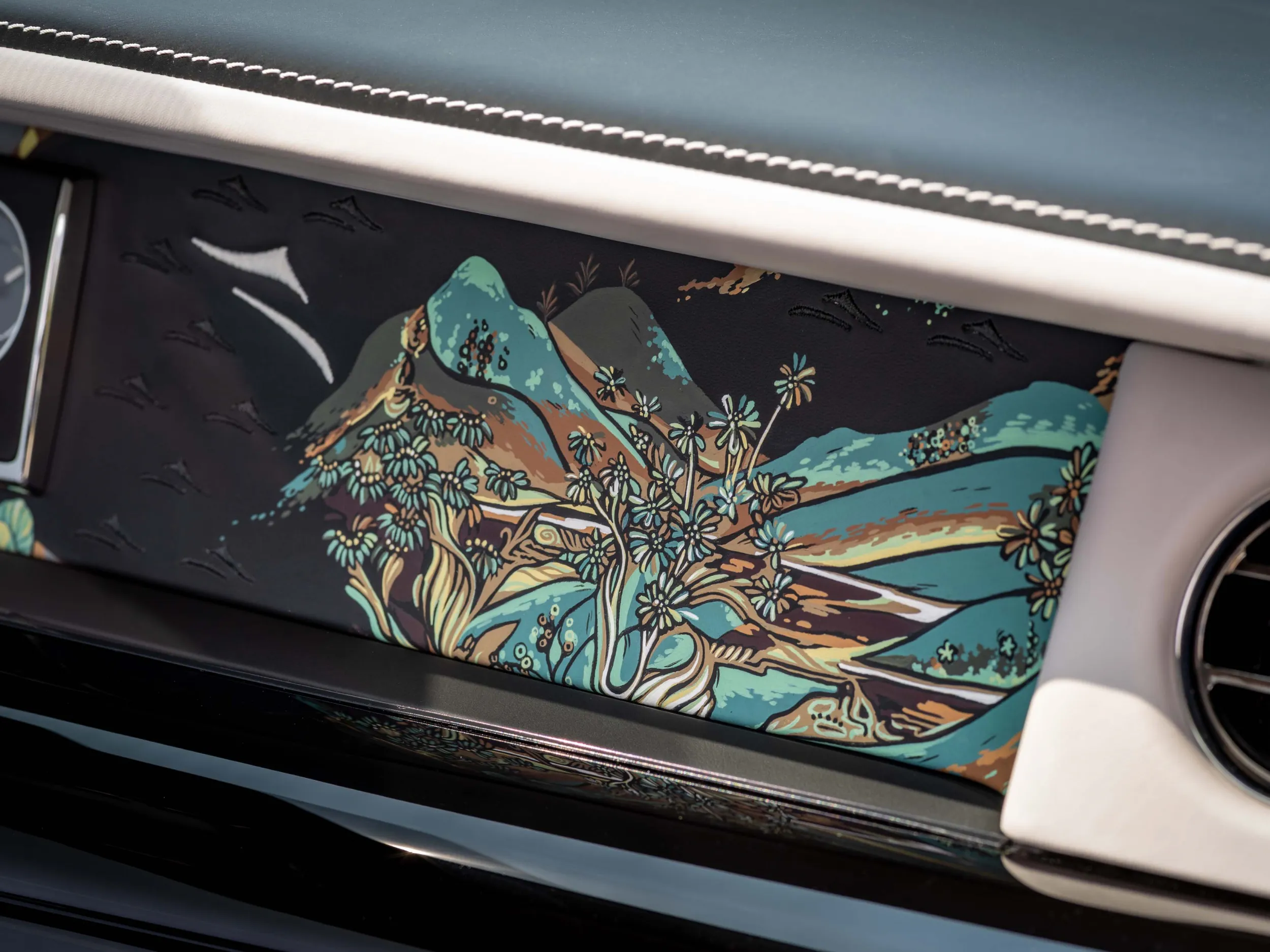 Rolls-Royce with Chinese Mural Art