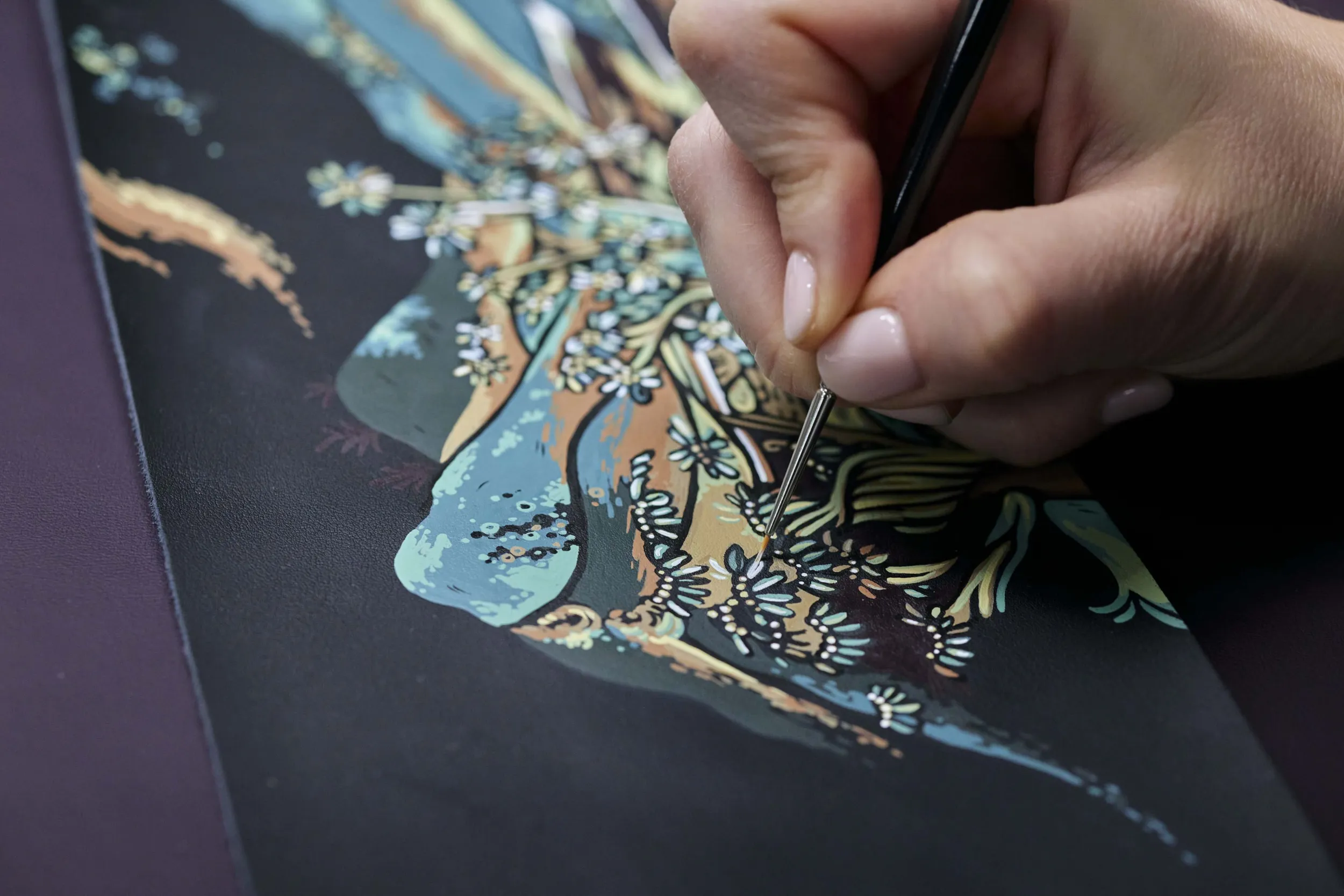 Rolls-Royce with Chinese Mural Art