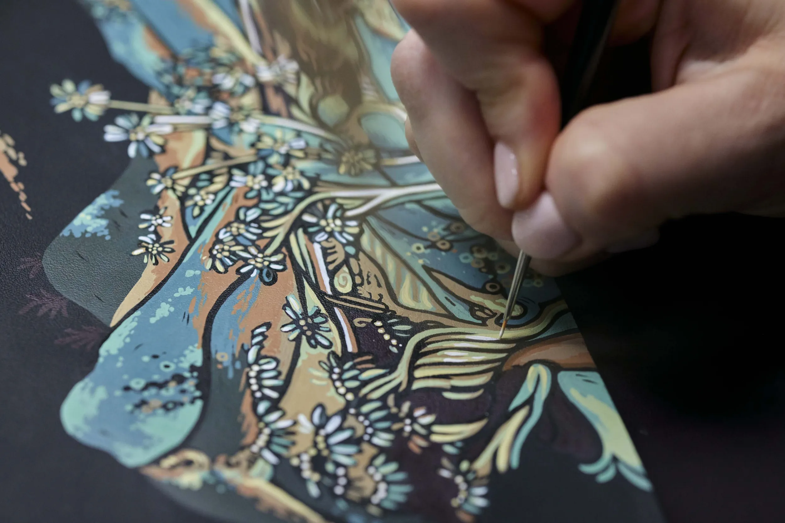 Rolls-Royce with Chinese Mural Art