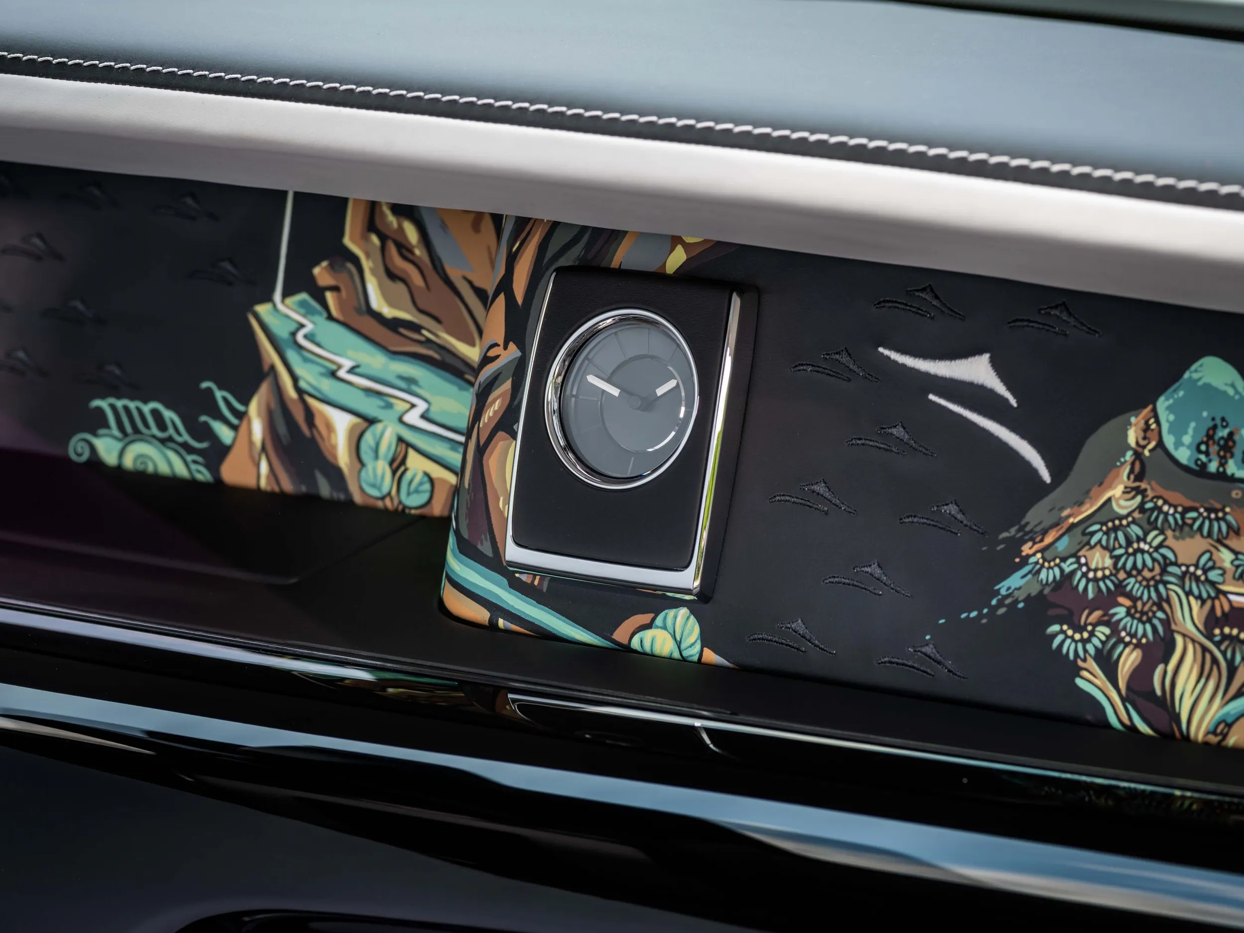 Rolls-Royce with Chinese Mural Art