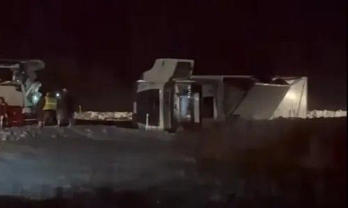 auto.pub Bus and Truck Crashed in Latvia 19.02.26