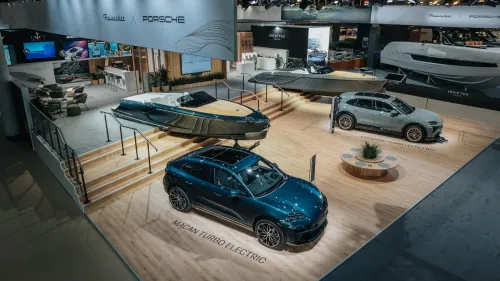 auto.pub Porsch Macan Turbo Concept Lago, Frauscher x Porsche 790 Spectre @ boot Düsseldorf 20.01.26