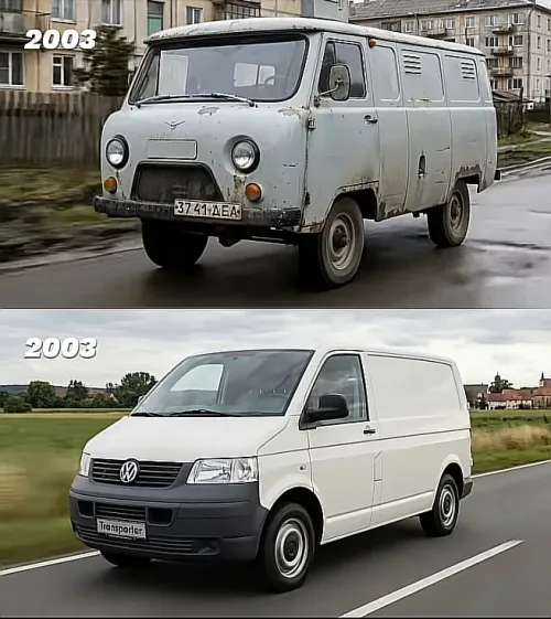 auto.pub Transporter vs UAZ-452 comparison 14.02.26