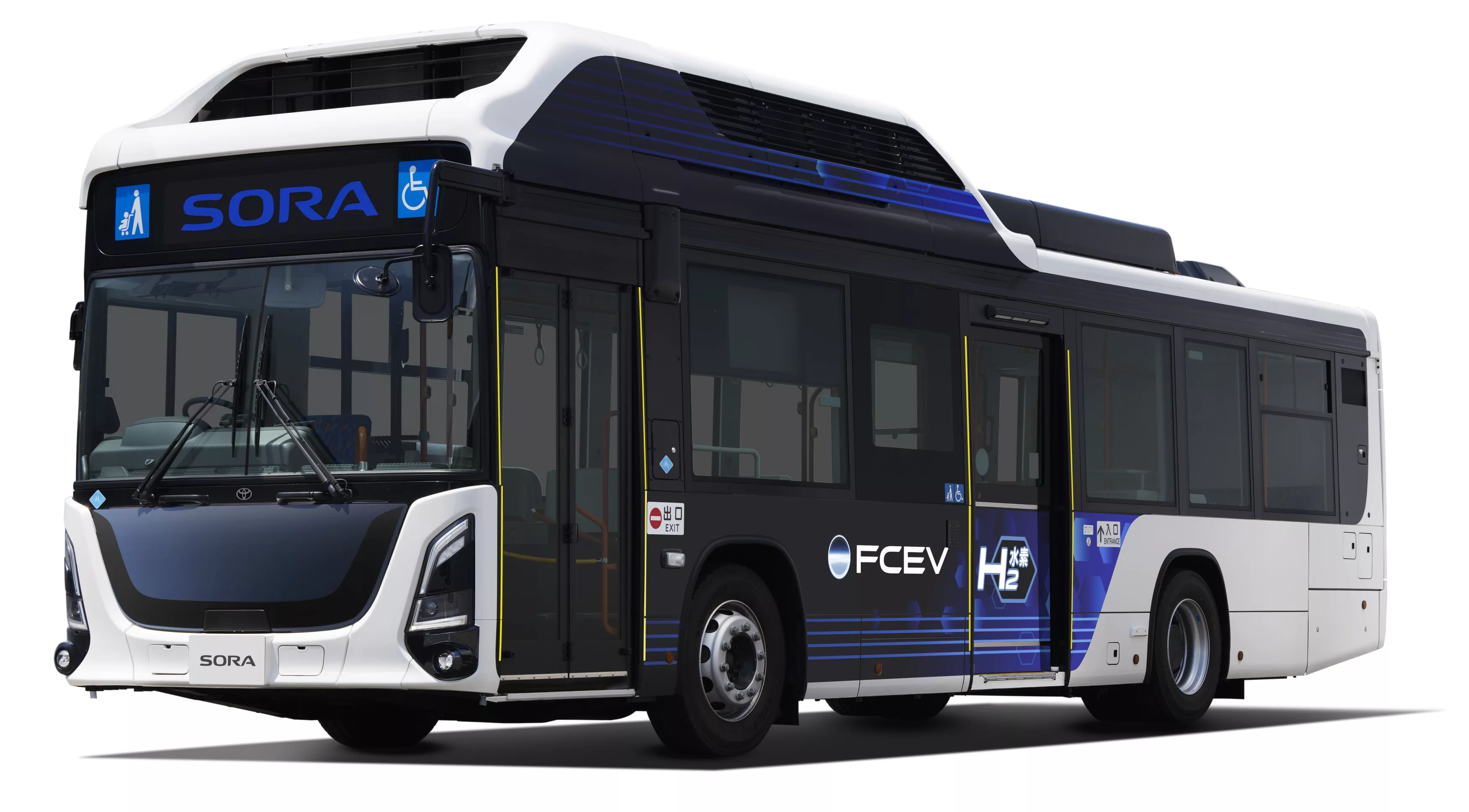 Toyota Launches New Fuel Cell Route Bus "Sora"