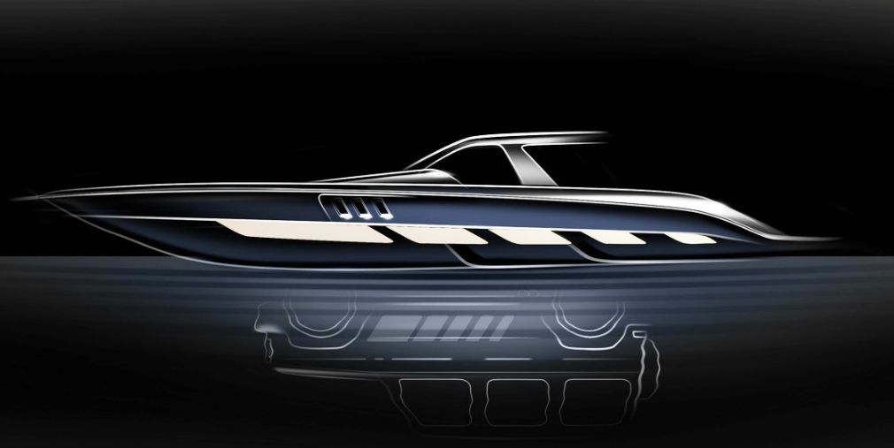 .Mercedes-Benz & Cigarette Racing Boat