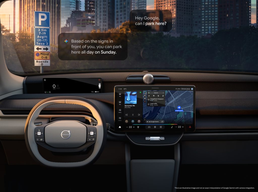 Volvo EX60 toob autosse Google Gemini tehisintellekti ja 3D-navigatsiooni